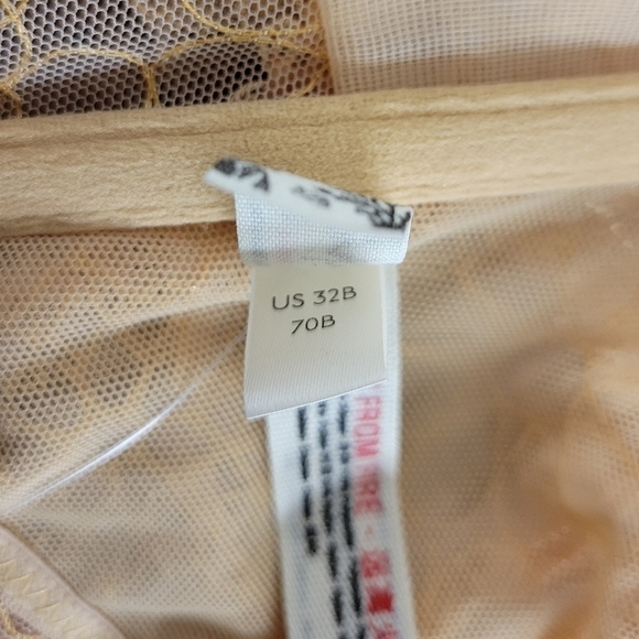 Free People Lucia Underwire Bra Wheat Sunset 32B - Picture 8 of 11